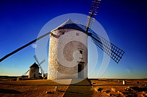 Don Quixote windmills Consuegra, Toledo Spain.