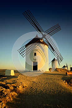 Don Quixote windmills Consuegra, Toledo Spain.