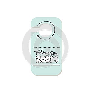 Don`t disturb hotel sign vector