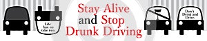 Don't Drink and Drive sign banner