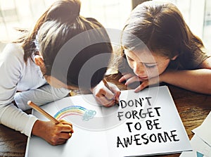 Don`t Forget to be Awesome Do Your Best Good Work Concept