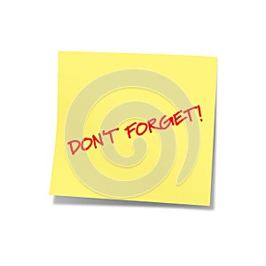 Don't forget yellow note 2