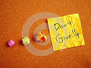 Don`t give up