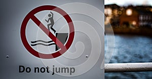 Don`t Jump Sign