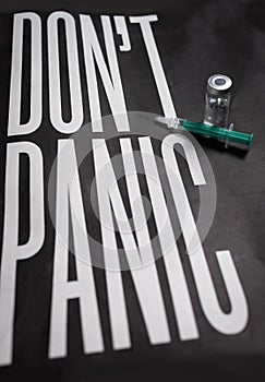 Don`t Panic Vaccine Poster