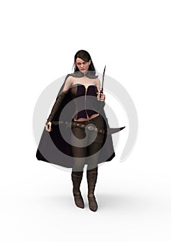 Valeria the Vampire. 3D Illustration photo