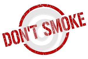 don 't smoke stamp