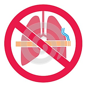 Don`t smoke sticker design