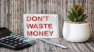 Don`t waste your time, inspiration, motivation and business concept on white paper