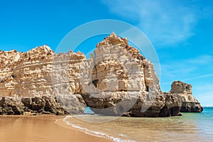 Dona Ana beach. Lagos, Portugal photo