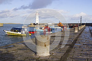 Donaghadee Harbour and Lighthouse on the Ards Peninsula i