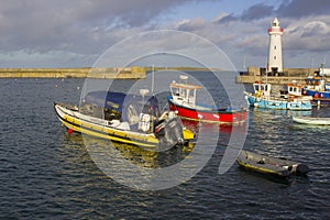 Donaghadee Harbour and Lighthouse on the Ards Peninsula i