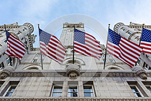 Donald Trump Hotel Washington DC Facade Exterior Entrance Looking Up November 2016