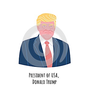 Donald Trump portrait illustration