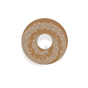 Donat picture on a white background