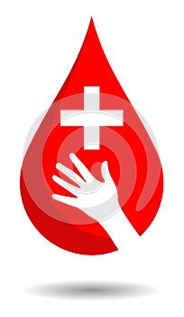 donate blood concept illustration