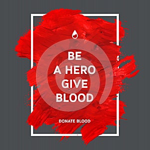 Darovať krv motivácia plagát 