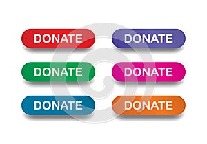 Donate button set