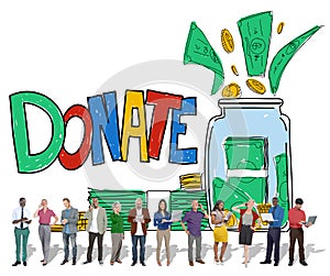 Donate Give Help Support Assistance Concept