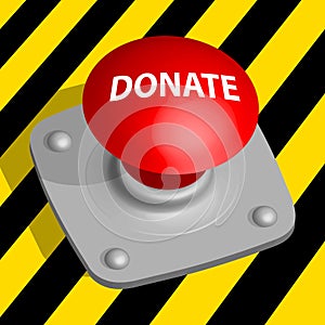 Donate red button photo
