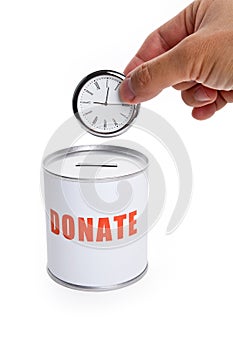 Donation Box and clock