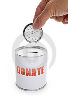 Donation Box and clock