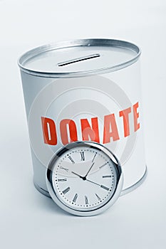 Donation Box and clock