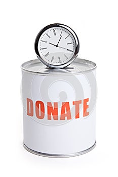 Donation Box and clock