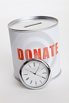 Donation Box and clock