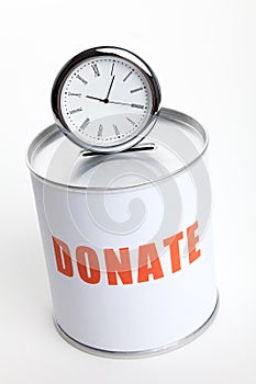 Donation Box and clock