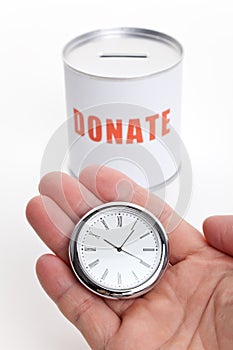 Donation Box and clock