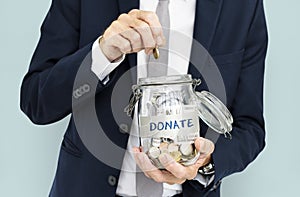 Donation Charity Money Finance Concept photo