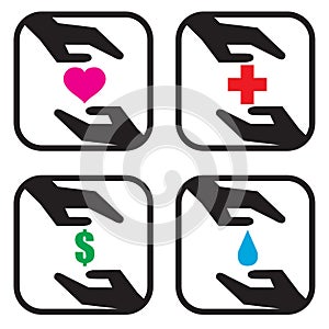 Donation Icon Concept