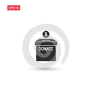 Donation icon vector design isolated 2