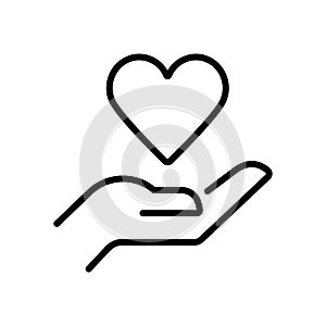 Donation icon vector, Organ Donation Concept