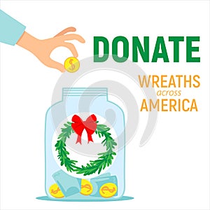 A donation for Wreaths Across America