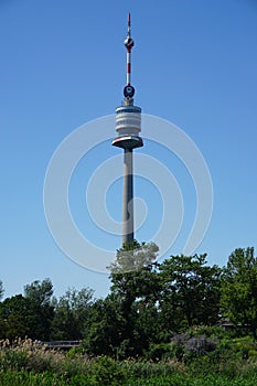 Donauturm, the Danube tower in Vienna, Austria photo