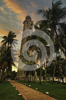 Dondra Lighthouse at the Southern Tip of Sri Lanka, taken in August 2019