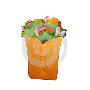 Doner kebab illustration