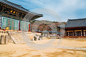 Donghwasa temple, Korean traditional architecture in Daegu, Korea