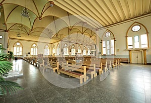 The interior of the DongLv chinese virgin Catholic Church photo
