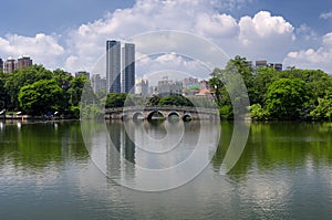 Dongshan hu, east mountain lake, park guangzhou china photo