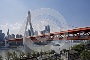 Dongshuimen Bridge in Chongqing, China photo