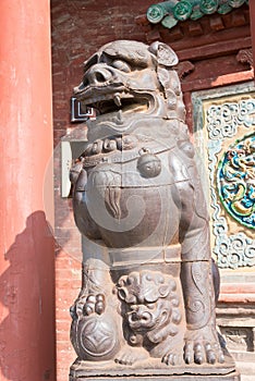 Dongyue Temple. a famous historic site in Pu County, Shanxi, China.