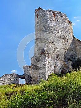 Donjon of The Castle of Cachtice, Slovakia photo
