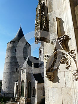 The donjon of Chateaudun castle