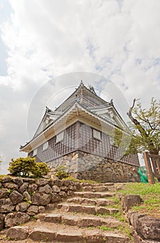 Donjon of Echizen Ohno castle in Ohno, Japan photo
