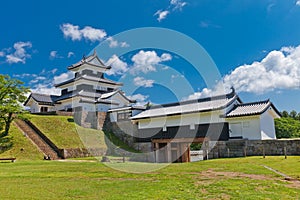 Donjon and Gate of Shirakawa Castle, Fukushima Prefecture, Japan photo