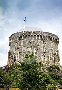 Donjon - the great tower or innermost keep of a Medieval Windsor Castle