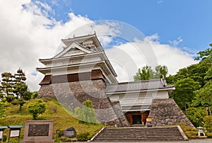 Donjon of Kaminoyama Castle, Yamagata Prefecture, Japan photo